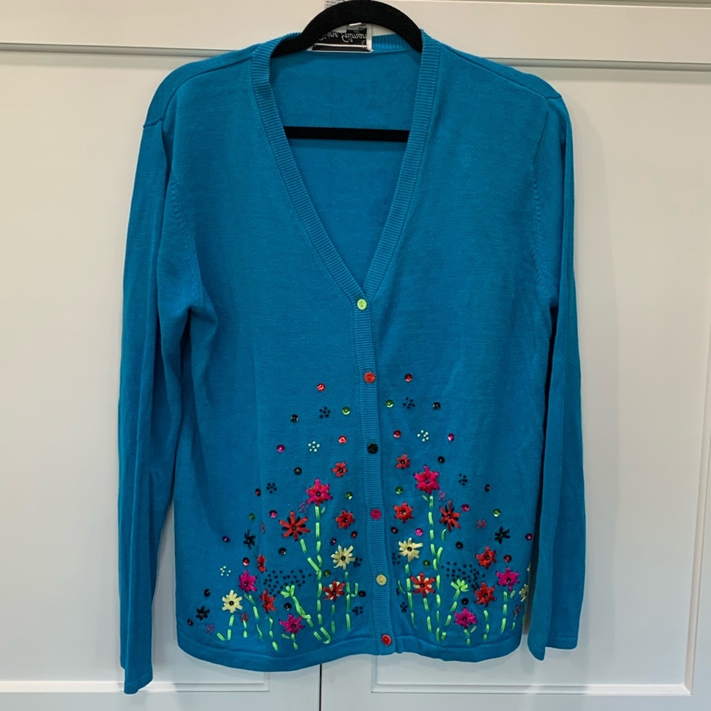 Diane Gilman silk cardigan